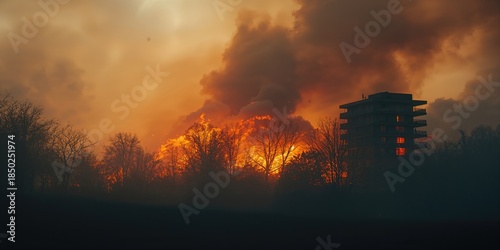 Spring forest fires produce...