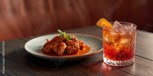 Chilli chicken appetizer on...