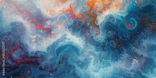 Colorful fractal space geom...