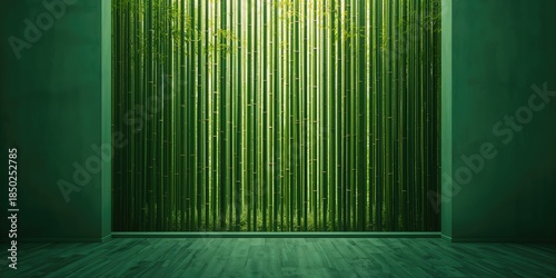 Bamboo wall design, used as...