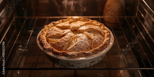 Homemade apple pie warming ...