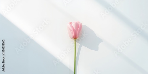 A single tulip flower taped...