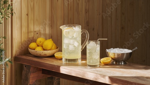 Lemonade served with crushe...
