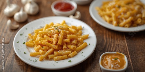 French fries and mac and ch...