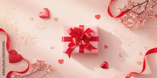 Romantic gift presentation ...