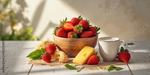 Colorful still life of juic...