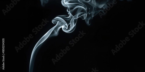 Dark smoke pattern on black...