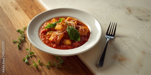 Gnocchi prepared from scrat...