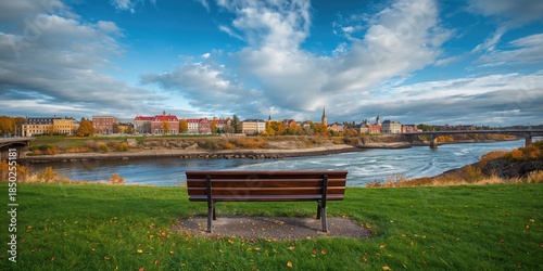 Reversing Falls Park scene ...