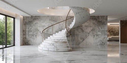 Stairway inside a building ...