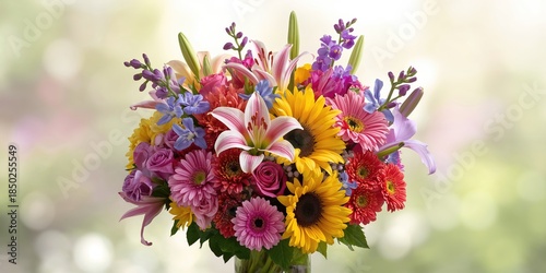 Vibrant bouquet of flowers ...