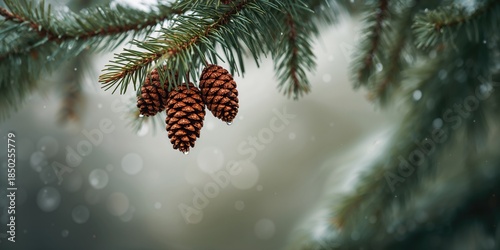 Picea abies pine cones coll...