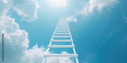 Vertical ladder extending u...
