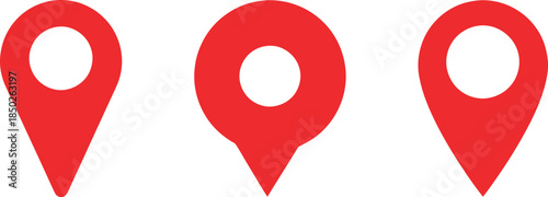 Map pin icon set. location pin place marker. Location icon. Map marker pointer icon set. GPS location symbol collection. Modern map markers. Vector illustration !