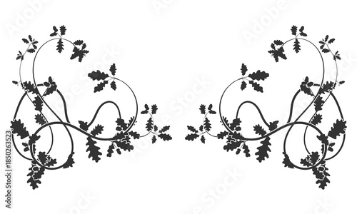 A spectacular ornamental weaving of tree branches.