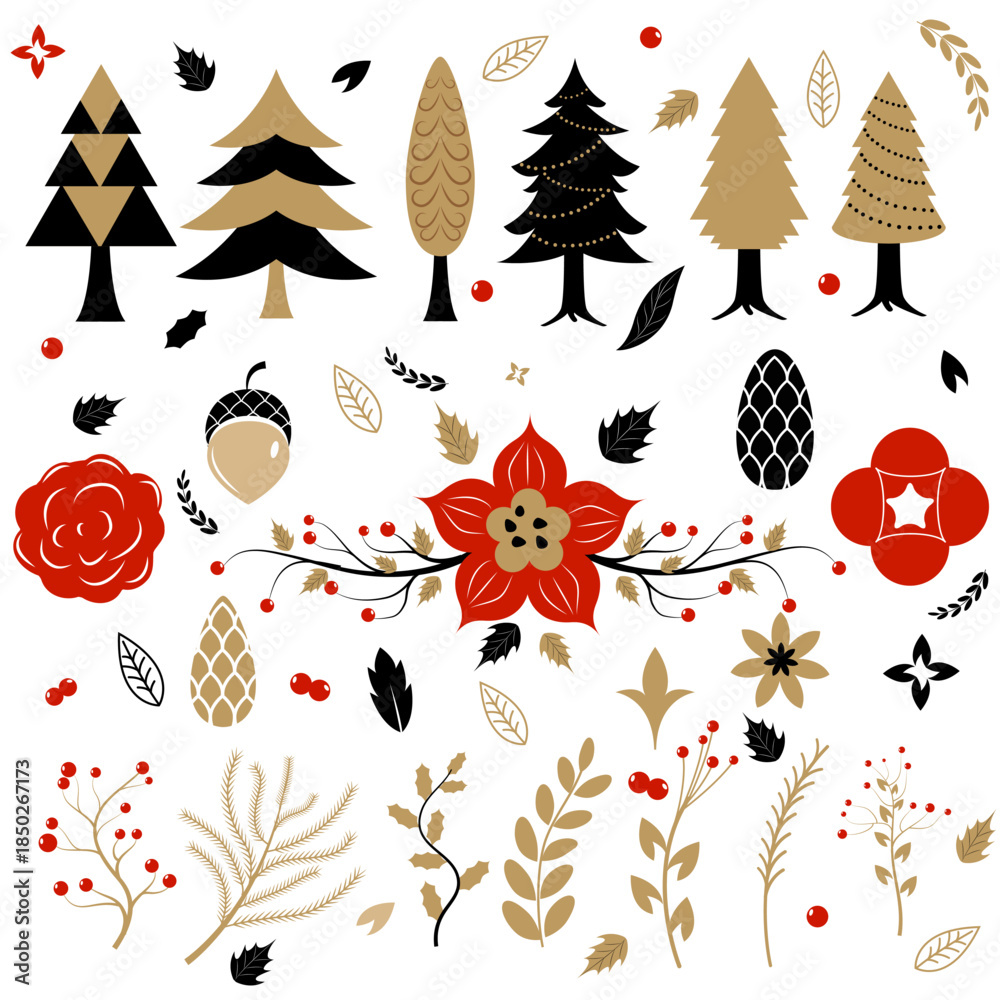 Naklejka premium wintertime for Merry Christmas and Happy New Year seasonal greetings holiday background