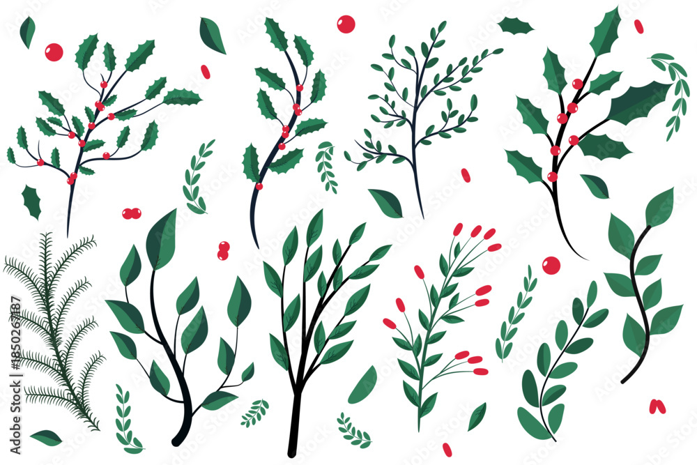 Naklejka premium wintertime for Merry Christmas and Happy New Year seasonal greetings holiday background