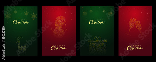 wintertime for Merry Christmas and Happy New Year seasonal greetings holiday background