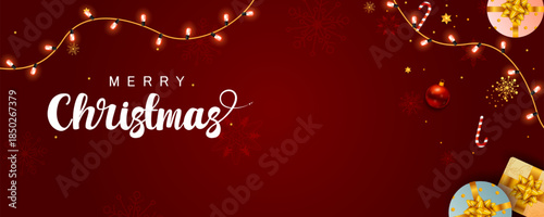 wintertime for Merry Christmas and Happy New Year seasonal greetings holiday background