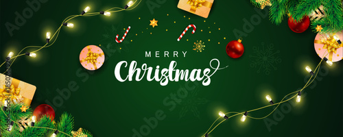 wintertime for Merry Christmas and Happy New Year seasonal greetings holiday background