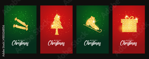 wintertime for Merry Christmas and Happy New Year seasonal greetings holiday background