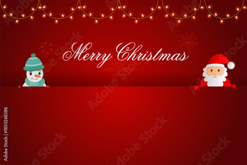 wintertime for Merry Christmas and Happy New Year seasonal greetings holiday background