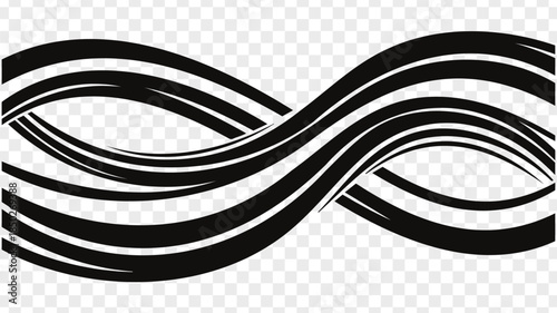 Abstract Wavy Line Design