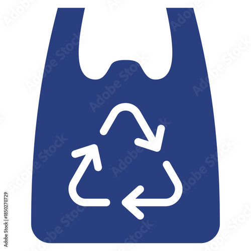 Reusable Bag  Icon Element For Design