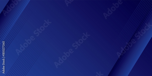 Blue abstract background diagonal geometric shape with halftone. Modern fiber textured vector