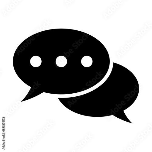 Chat Icon. Speech Bubble Icon.