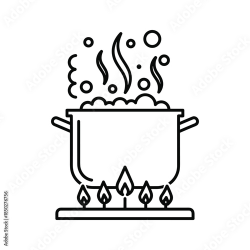 Boiling Pot on Stove