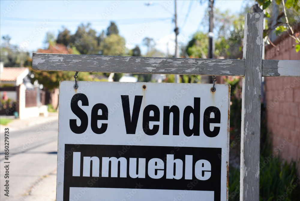 Fototapeta premium Home for Sale Sign