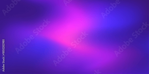 Abstract purple and blue background with glowing light rays, modern wave motion design, and colorful dark space technology illustration