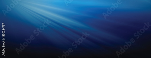 Sunlight shining through the ocean water