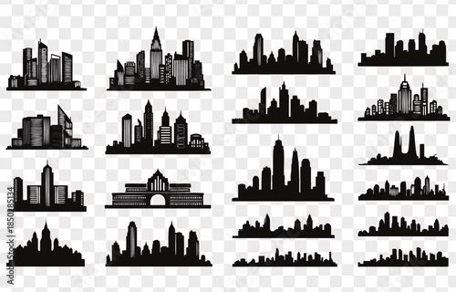 City Skyline Silhouettes Collection