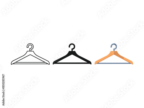 Office folders illustration in different colors