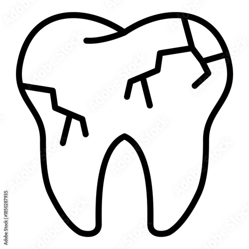 Broken Tooth Icon