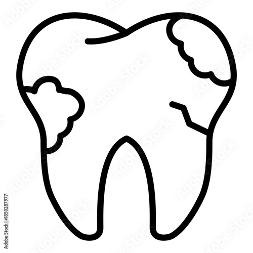 Tooth Decayed Icon