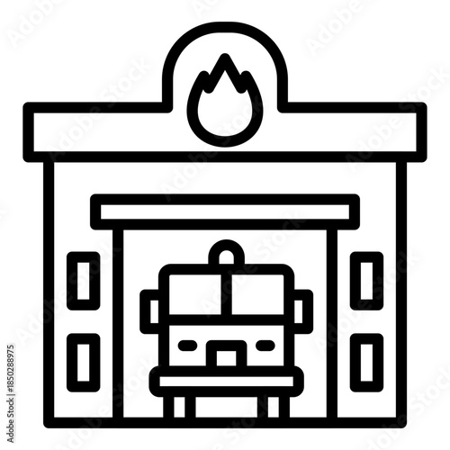 Firefighter Garage Icon