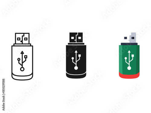 USB flash drive icons