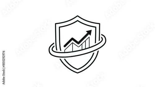 financial, security, payroll, protection, bank, documents, shield, lock, money, contract, invoice, safety, business, finance, banking, economy, secure, payment, concept, illustration, graphic, icon, s