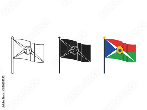 Pirate Jolly Roger Flags Different Versions