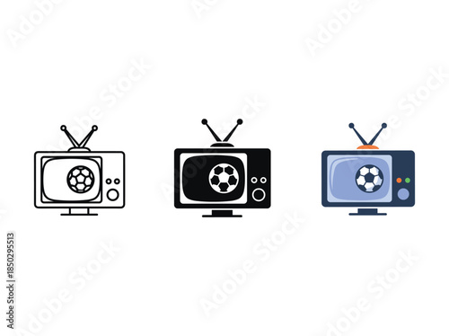 Television watching soccer game