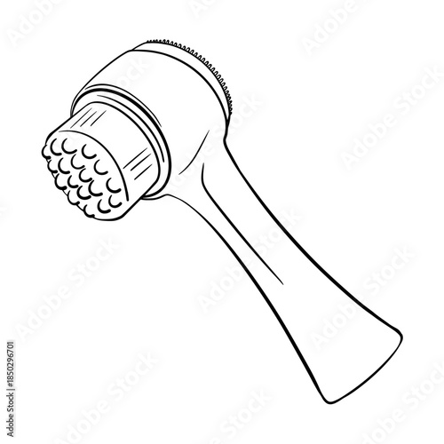 Electric Facial Cleansing Brush. Isolated icon on the transparent background. Hand drawn digital illustration. SVG