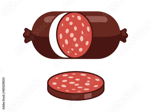 Mortadella Sausage with Slice