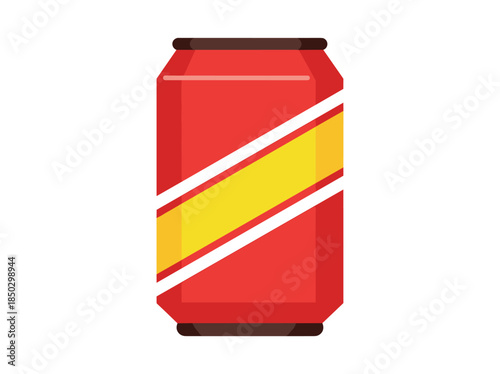 Red Soda Can Illustration