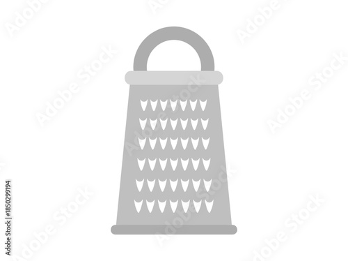 Grey Grater Kitchen Tool Illustration