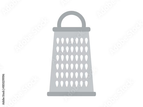 Grey grater kitchen utensil illustration