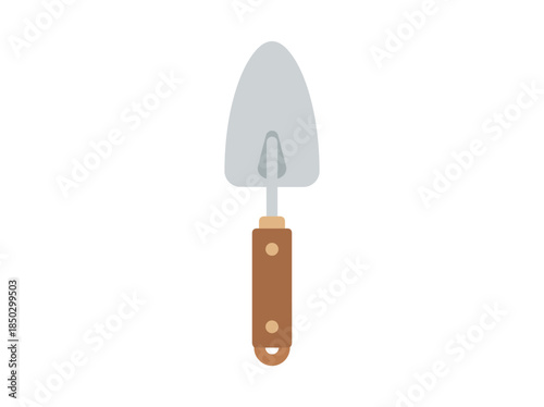 Gardening Trowel Tool Flat Vector Illustration