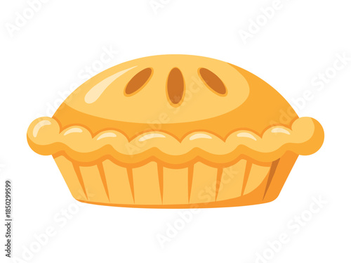 Orange Pie Illustration